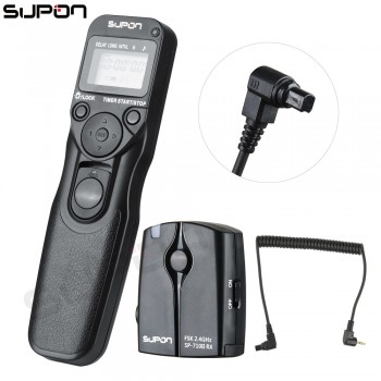 SUPON 710II/C3 2.4GHZ FSK Wireless Remote Shutter Controller Set Time Lapse Intervalometer Timer Cable for CANON C3