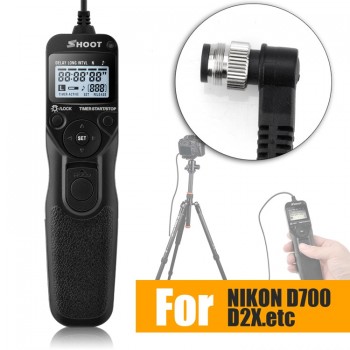 Timer Remote Shutter Release Control Cable Cord for NIKON D2HS D2H D1X D1H D1D800 D800E D810 D700 D300S D300 D200 D100  F5 F100