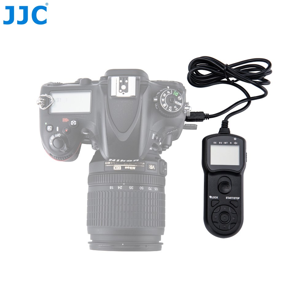 JJC Multi-Function Wired Timer Remote Control Shutter Release Cable Cord for Nikon D5600 D7200 D600 D850 D7500 P7800 D3300 D3100