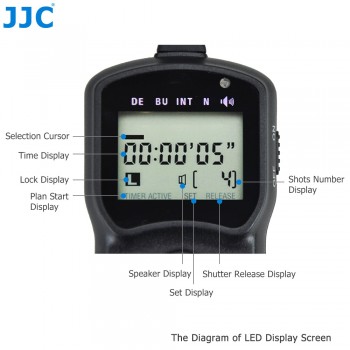 JJC Multi-Function Wired Timer Remote Control Shutter Release Cable Cord for Nikon D5600 D7200 D600 D850 D7500 P7800 D3300 D3100