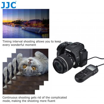 JJC Multi-Function Wired Timer Remote Control Shutter Release Cable Cord for Nikon D5600 D7200 D600 D850 D7500 P7800 D3300 D3100