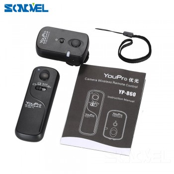 YP-860 N3 Wireless Remote Shutter Release for Canon EOS 50D 40D 30D 20D 10D 7D 7D Mark II 6D 5Ds 5D Mark II 5D Mark III 1Ds 1Dx