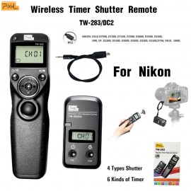 Pixel TW-283/DC2 Wireless Timer Remote Control For Nikon D610 D750 D7100 D5300 D5500 D90 D600 multi-functional shutter remote