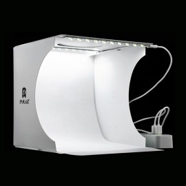 Folding Lightbox Photography Photo Studio Softbox 2 Panel LED Light Soft Box Photo Background Kit Light box for DSLR Camera