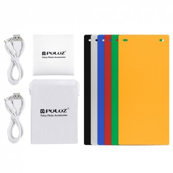 Folding Lightbox Photography Photo Studio Softbox 2 Panel LED Light Soft Box Photo Background Kit Light box for DSLR Camera