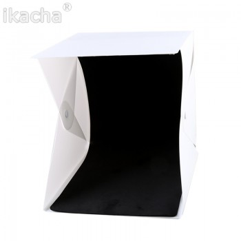 24cm / 9 mini Folding Lightbox Photography Studio Softbox LED Light Soft Box Camera Photo Background Box Lighting Tent Kit