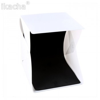 24cm / 9 mini Folding Lightbox Photography Studio Softbox LED Light Soft Box Camera Photo Background Box Lighting Tent Kit