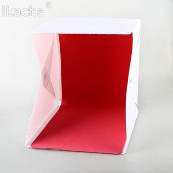 24cm / 9 mini Folding Lightbox Photography Studio Softbox LED Light Soft Box Camera Photo Background Box Lighting Tent Kit