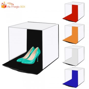 40 Cm Portable Still Life Soft Light Box Jewelry Photography Softbox  (with 5 Color Backgrounds) Portable Photo Studio Tent
