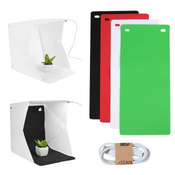 Portable Mini Photo Studio Box Photography Backdrop LED Light Room Tent Tabletop Shooting New Arrival