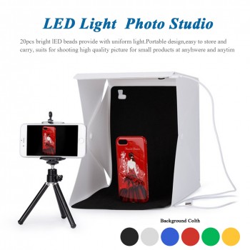 Portable Mini Photo Studio Box Photography Backdrop LED Light Room Tent Tabletop Shooting New Arrival