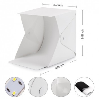 Portable Mini Photo Studio Box Photography Backdrop LED Light Room Tent Tabletop Shooting New Arrival