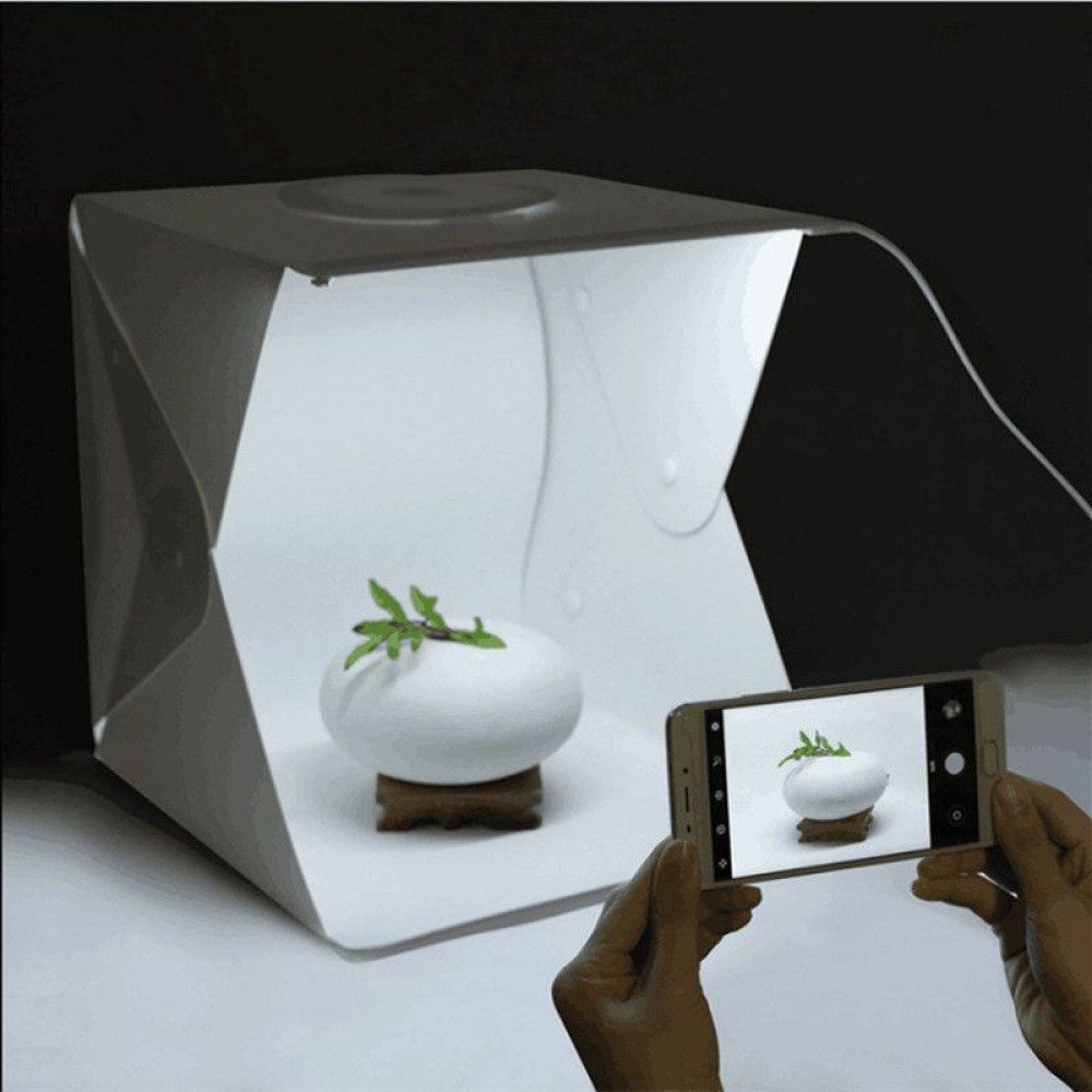 30X30X30 cm Portable Folding Photo Studio LED Light Box Softbox Kit Built-in Photography Backdrop Mini Photo Studio