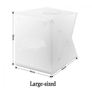 Foleto 40cm Mini Folding Softbox Studio Portable Photography Desktop LED Light Photo Soft Box Built-in button Background Upgrade