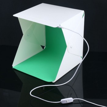 Foleto 40cm Mini Folding Softbox Studio Portable Photography Desktop LED Light Photo Soft Box Built-in button Background Upgrade