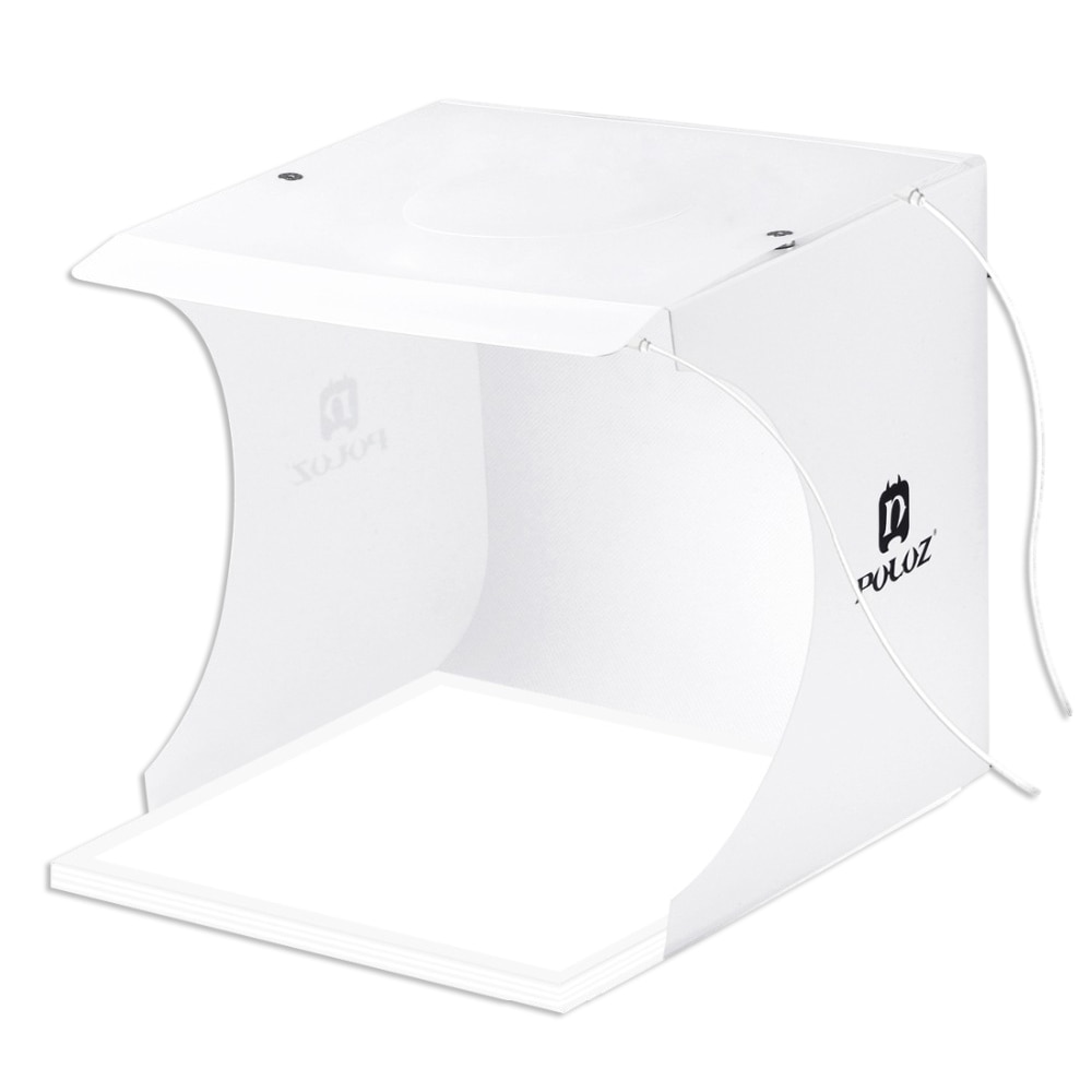 PULUZ Mini 22.5 LED Photography Shadowless Bottom Light Lamp Panel Pad +2LED Panels 20CM lightbox Photo Studio Shooting Tent B