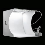 Mini Folding Lightbox Photography Photo Studio Softbox 2 Panel LED Light Soft Box Photo Background Kit Light box for DSLR Camera