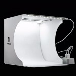 PULUZ 20*20cm 8 Mini Folding Studio Diffuse Soft Box Lightbox With LED Light Black White Photography Background Photo Studio box