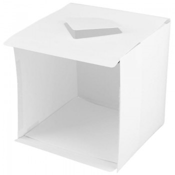 ALLOYSEED Portable Folding Tabletop Studio Diffuse Soft Box With LED Light Black White Photography Background Photo Studio Box