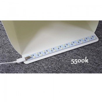 Hanmi 20cm Led Light Mini Photo Studio Tabletop Shooting Light Box Softbox Photo Lightbox Soft Box Fotografia Backdrops Lightbox