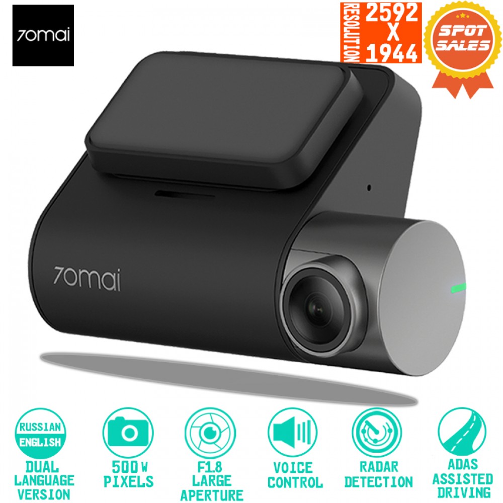 70mai Dash Cam Pro Smart Car 1944P HD Video Recording With GPS ADAS WIFI Function 140 FOV Camera English Voice Control