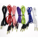 3.5mm Auxiliary Cable Male To Male Flat Aux Cable Car-styling 1m Phone Accessories accesorios automovil araba aksesuar