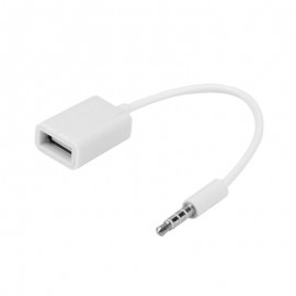 15cm 3.5mm 2.0 Type A Female OTG Converter Adapter Cable Wire Cord Line Audio AUX Jack Male to USB Auto Car Accessories