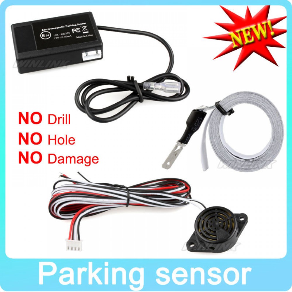 Hot Car Electromagnetic Parking Sensor No Holes\Easy install Parking Radar Bumper Guard Backup Reversing Parking System