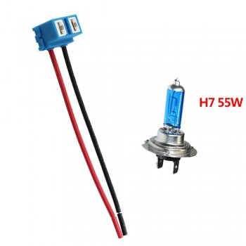 1PC Car H1 H4 H7 H11 HB3 HB4 Headlight Ceramic Bulb Holder Extension Automotive Wire Halogen Adapter Socket Lamp Connector