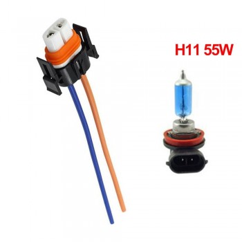 1PC Car H1 H4 H7 H11 HB3 HB4 Headlight Ceramic Bulb Holder Extension Automotive Wire Halogen Adapter Socket Lamp Connector