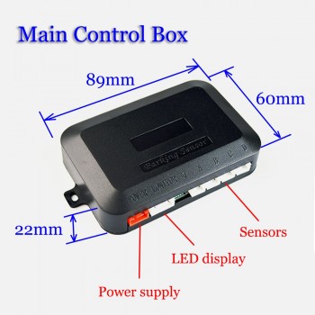 Viecar Car LED Parking Sensor Kit 4 Sensors 22mm Backlight Display Reverse Backup Radar Monitor System 12V 8 Colors