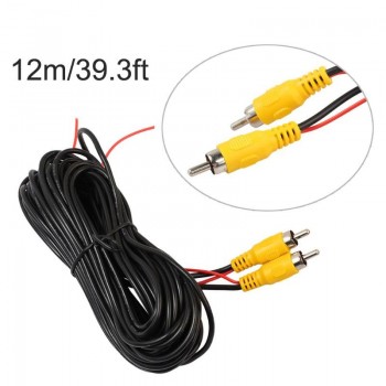 10/12/15/20M RCA Video Cable Car Reverse Rear View Parking Camera Video Cable with Detection Wire Audio Converter Cable