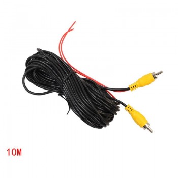 10/12/15/20M RCA Video Cable Car Reverse Rear View Parking Camera Video Cable with Detection Wire Audio Converter Cable