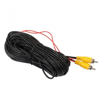 10/12/15/20M RCA Video Cable Car Reverse Rear View Parking Camera Video Cable with Detection Wire Audio Converter Cable