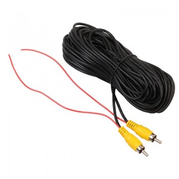 10/12/15/20M RCA Video Cable Car Reverse Rear View Parking Camera Video Cable with Detection Wire Audio Converter Cable
