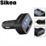 New Dual USB Car Charger Digital LED Display 5V 3.1A Universal Adapter 4 in 1 with Current Meter Tester/Voltage/Temperature