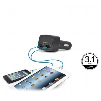 New Dual USB Car Charger Digital LED Display 5V 3.1A Universal Adapter 4 in 1 with Current Meter Tester/Voltage/Temperature