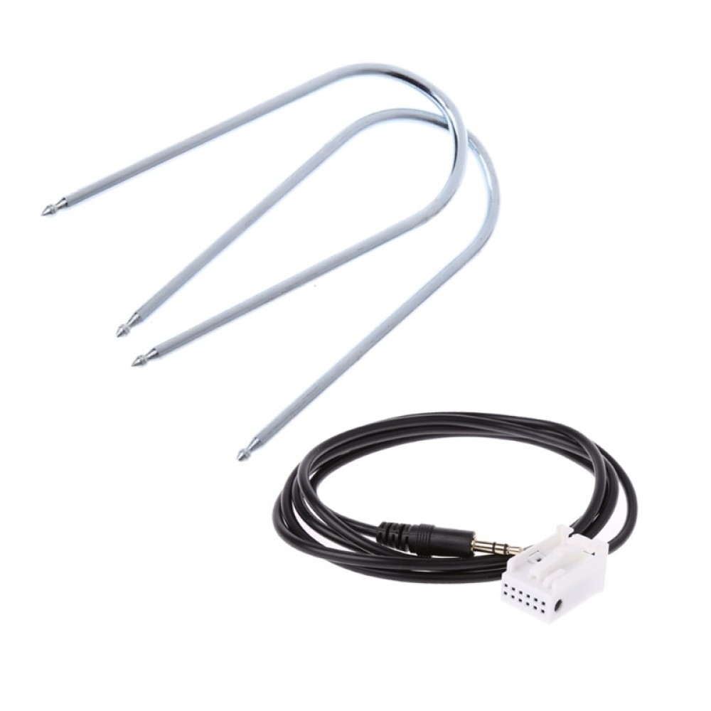 Free delivery AUX Cable with Radio Removal Tools For Peugeot 307 308 408 407 507 C2 C5 Citroen RD4
