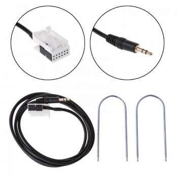 Free delivery AUX Cable with Radio Removal Tools For Peugeot 307 308 408 407 507 C2 C5 Citroen RD4