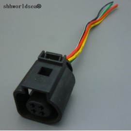 shhworldsea 1pcs 4 Pin Coolant Temperature Sensor Plug 4B0973712 4B0 973 712 Fit for Jetta Golf Passat Beetle for AUDI A4 TT
