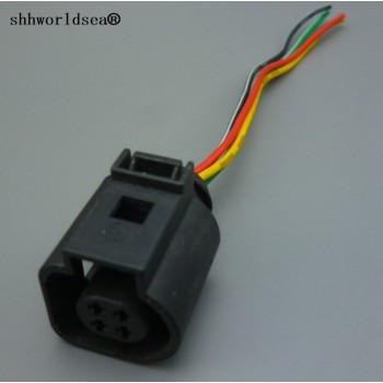 shhworldsea 1pcs 4 Pin Coolant Temperature Sensor Plug 4B0973712 4B0 973 712 Fit for Jetta Golf Passat Beetle for AUDI A4 TT