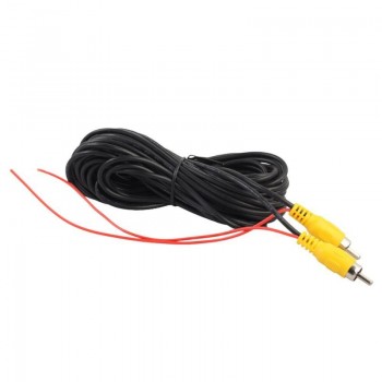 VODOOL 6m Car RCA CAR Reverse Rear View Parking Camera Video Cable RearView with Video Trigger Wire for All Car Accessories Wire