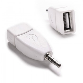 Converter Adapter USB 2.0 Female to 3.5mm Male AUX Audio Durable Car Plug Jack NJ88