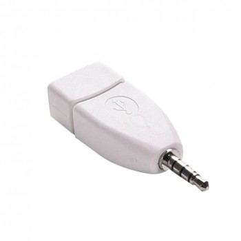 Converter Adapter USB 2.0 Female to 3.5mm Male AUX Audio Durable Car Plug Jack NJ88