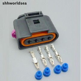 shhworldsea 5sets 4 Way female 4B0973724 Ignition Coil Connector Repair Kit Case For A4 A6 VW Passat 1J0 973 724 1J0973724