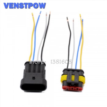 1 2 3 4 5 6 Way 1P 2P 3P 4P 5P Auto Connector Male amp; Female Waterproof Electrical Connector Plug with 14AWG Cable Wire Harness
