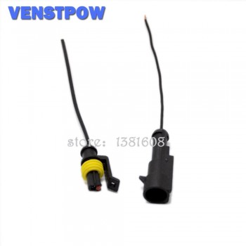 1 2 3 4 5 6 Way 1P 2P 3P 4P 5P Auto Connector Male amp; Female Waterproof Electrical Connector Plug with 14AWG Cable Wire Harness