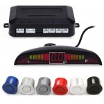 Car Parking Sensor 12V with 4 Sensors Auto Reverse Rear Assistance Backup Park Radar Buzzer Alarm Monitor System Alarm 5 Colors