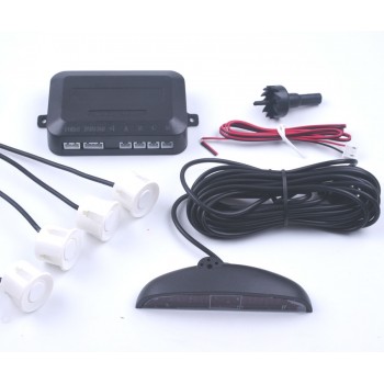 Car Parking Sensor 12V with 4 Sensors Auto Reverse Rear Assistance Backup Park Radar Buzzer Alarm Monitor System Alarm 5 Colors