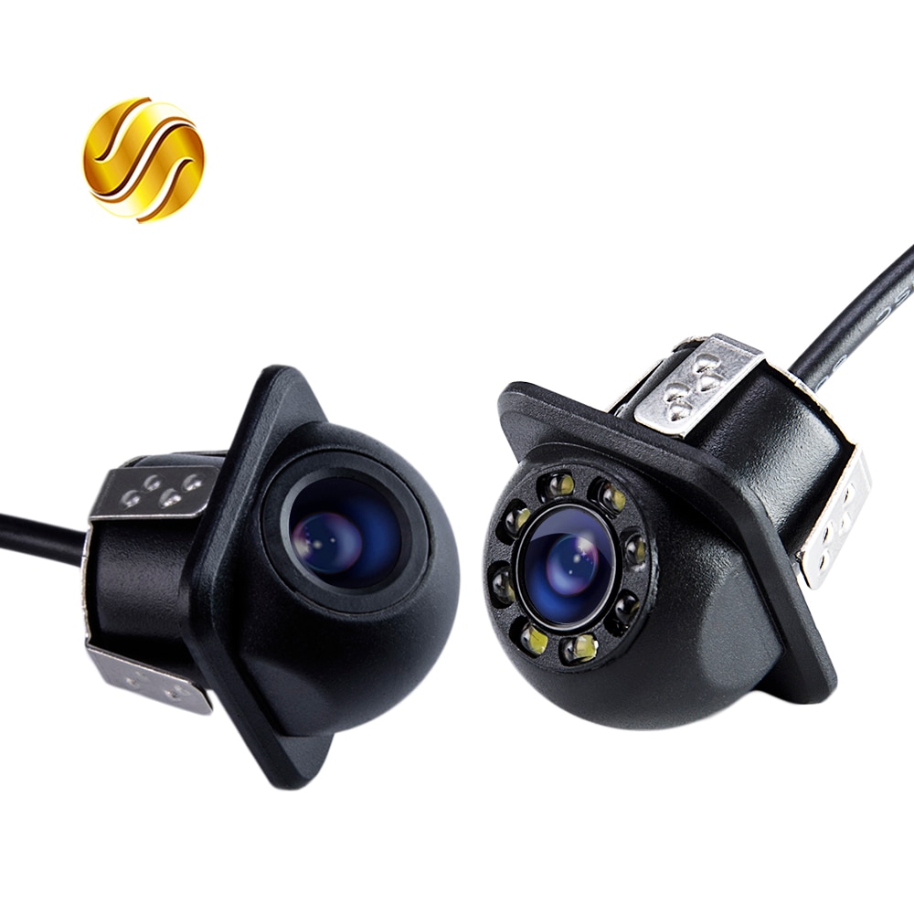 Mini Waterproof Car Parking Assistance Reversing Back Rear View Camera HD Wire Car Rear View Camera With or Without LED